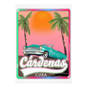 Cárdenas Cuba Vintage Reiseplakat Fotodruck