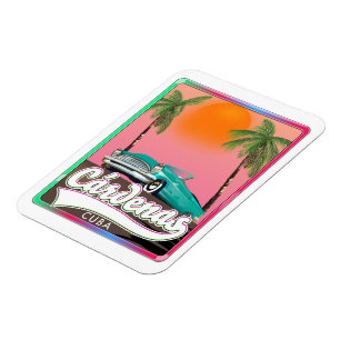 Cárdenas Cuba Vintage Reiseplakat Magnet