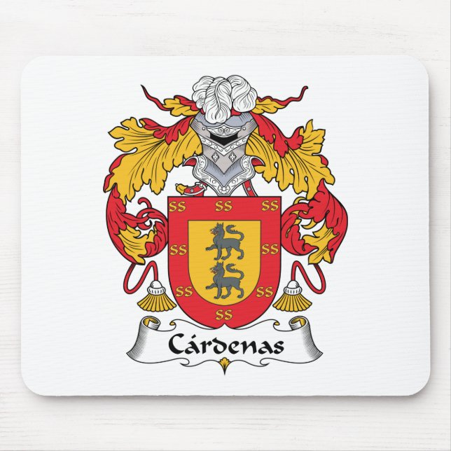 Cardenas Familienwappen Mousepad (Vorne)