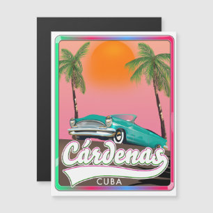 Cárdenas Kuba Vintage-Reiseposter Magnetkarte