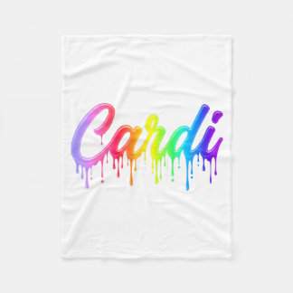 Cardi Vorname Regenbogen-Tropf Männer Frauen Kinde Fleecedecke