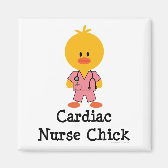 Cardiac Nurse Chick Magnet (Vorne)