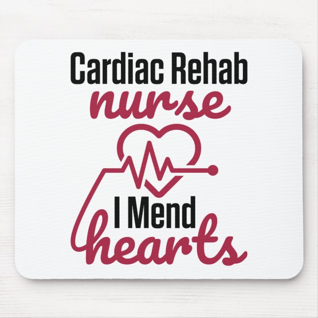 Cardiac Rehab Krankenpflege ich meine Herzen Mousepad (Vorne)