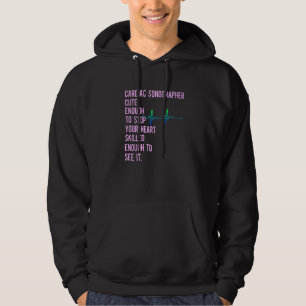 Cardiac Sonographin Echo Tech Educates Rdcs 1 Hoodie
