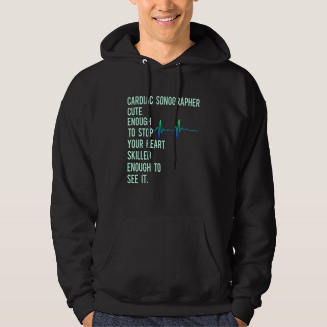Cardiac Sonographin Echo Tech Educates Rdcs Hoodie (Vorderseite)
