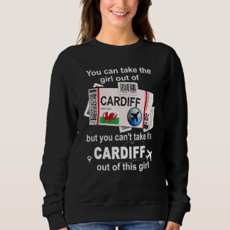 Cardiff Boarding Pass  Cardiff Girl  Cardiff Sweatshirt