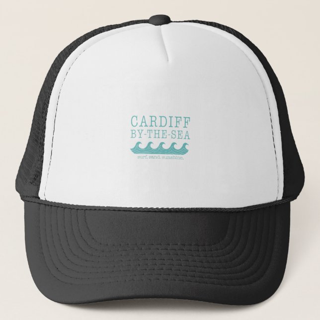 Cardiff by Sea Design - San Diego Encinitas Truckerkappe (Vorderseite)