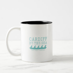 Cardiff by Sea Design - San Diego Encinitas Zweifarbige Tasse