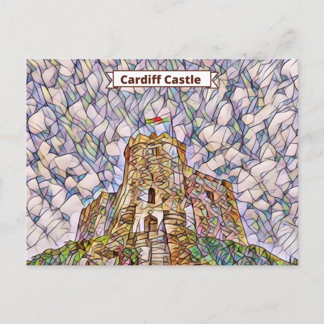 Cardiff Castle Behalt Postkarte (Vorderseite)