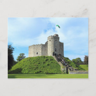 Cardiff Castle Behalt Postkarte
