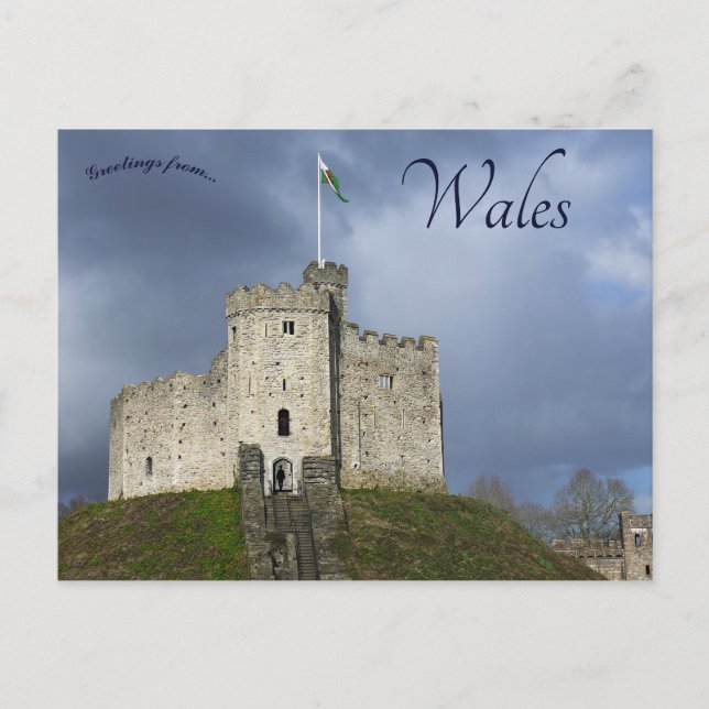 Cardiff Castle in Cardiff Wales Postkarte (Vorderseite)