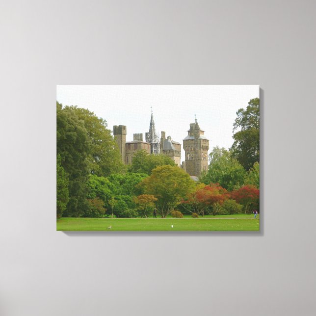 Cardiff Castle Leinwanddruck (Vorderseite)