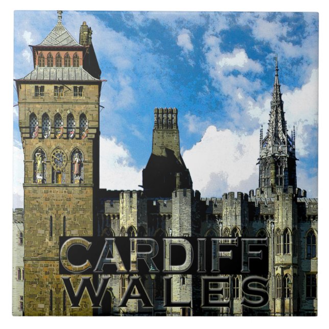 Cardiff Fliese (Vorderseite)