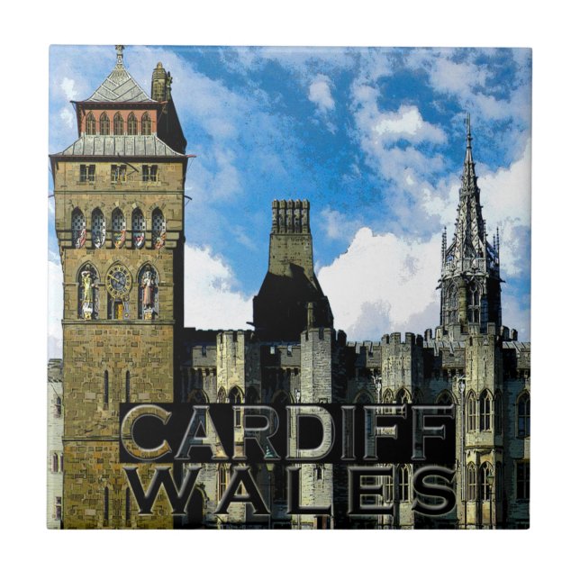 Cardiff Fliese (Vorderseite)