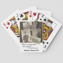 Cardiff Giant mit David Hannum Quote Playing Cards
