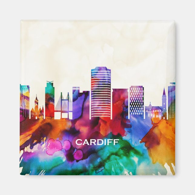Cardiff Skyline Magnet (Vorne)