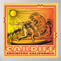 CARDIFF VOM MEER ENCINITAS KALIFORNIEN SURFEN