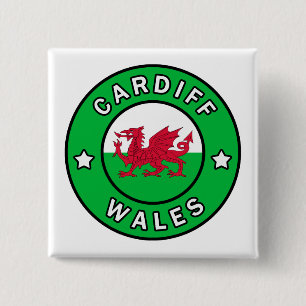 Cardiff Wales Button