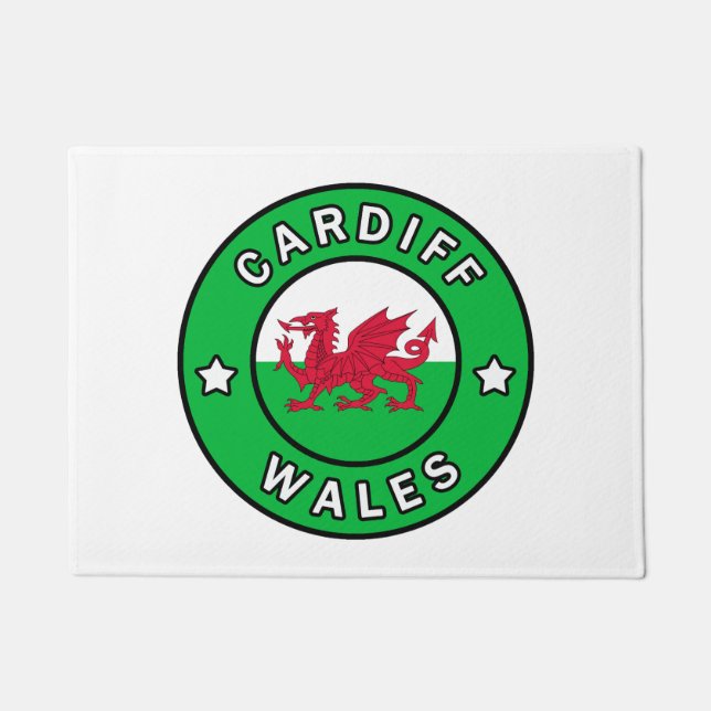 Cardiff Wales Fußmatte (Vorderseite)
