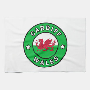 Cardiff Wales Geschirrtuch