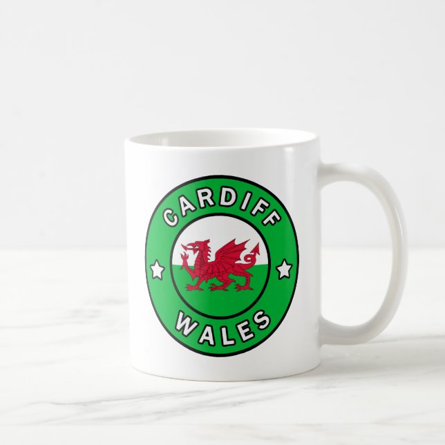 Cardiff Wales Kaffeetasse (Rechts)