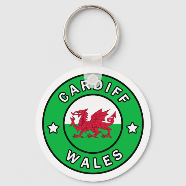 Cardiff Wales Schlüsselanhänger (Vorderseite)