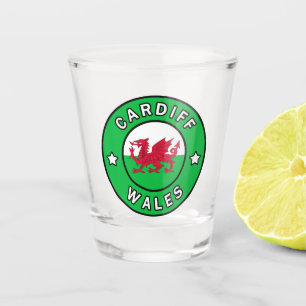 Cardiff Wales Schnapsglas