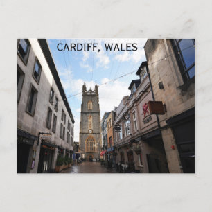 Cardiff Wales Welsh Travel Foto Postkarte