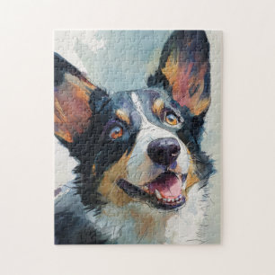Cardigan Welsh Corgi Aquarell Puzzle