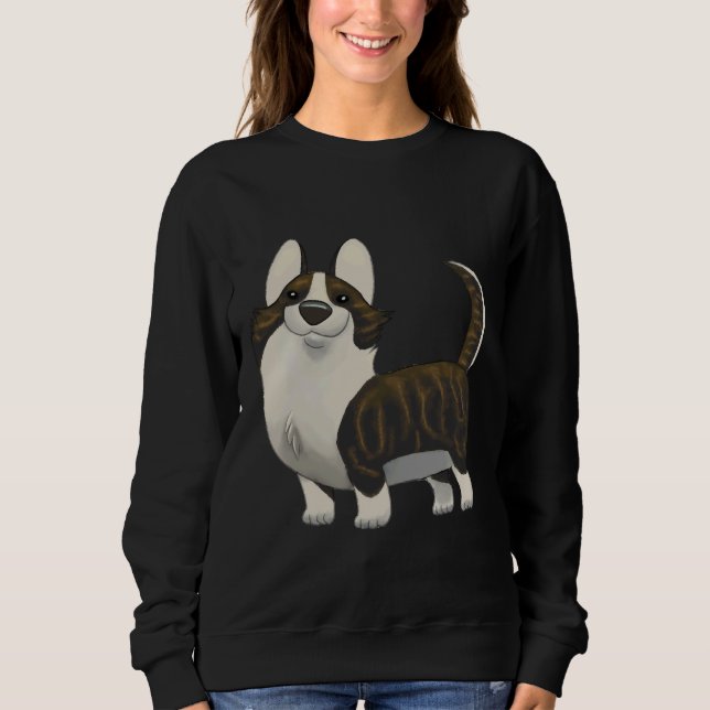 Cardigan Welsh Corgi Brindle   Sweatshirt (Vorderseite)