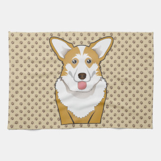 Cardigan Welsh Corgi Cartoon Küchentuch
