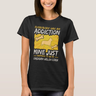 Cardigan Welsh Corgi Dog Addiction Knochen Welpe M T-Shirt