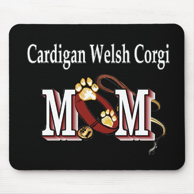 Cardigan Welsh Corgi Dog MAMA Mousepad (Vorne)