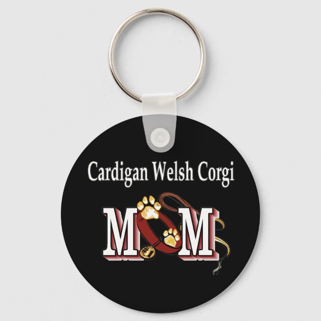 Cardigan Welsh Corgi Dog MAMA Schlüsselanhänger (Vorderseite)