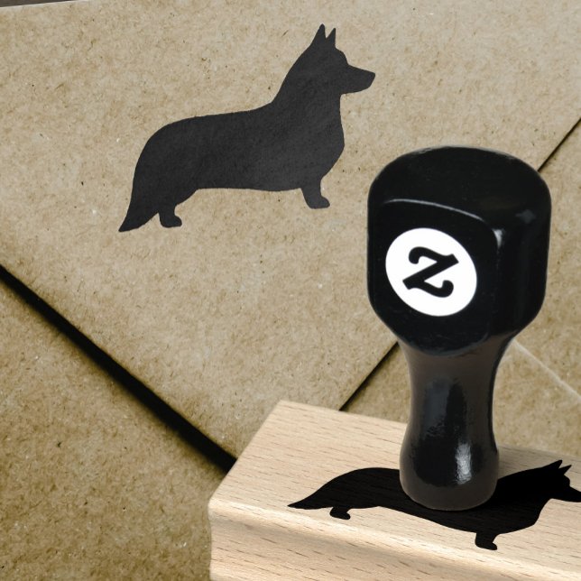 Cardigan Welsh Corgi Dog Silhouette Gummistempel (Von Creator hochgeladen)
