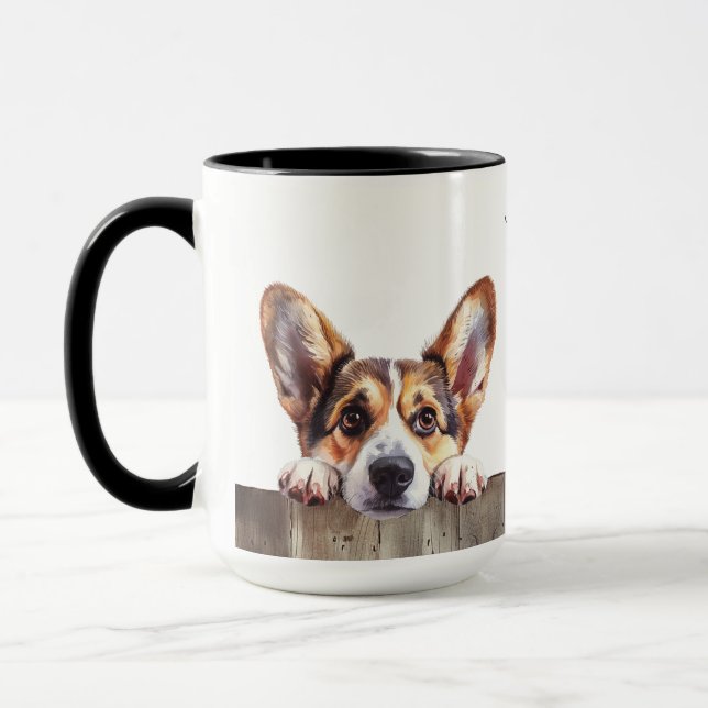 Cardigan Welsh Corgi Dog Tasse (Links)