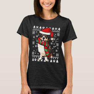 Cardigan Welsh Corgi Dog Weihnachtsmannmütze Xmas T-Shirt