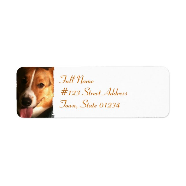Cardigan Welsh Corgi Mailing Label (Vorne)