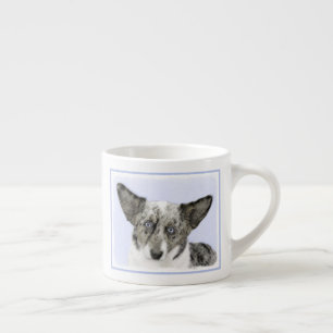 Cardigan Welsh Corgi Painting - Original Dog Art Espressotasse