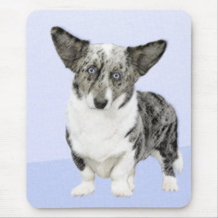 Cardigan Welsh Corgi Painting - Original Dog Art Mousepad