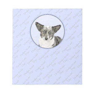 Cardigan Welsh Corgi Painting - Original Dog Art Notizblock