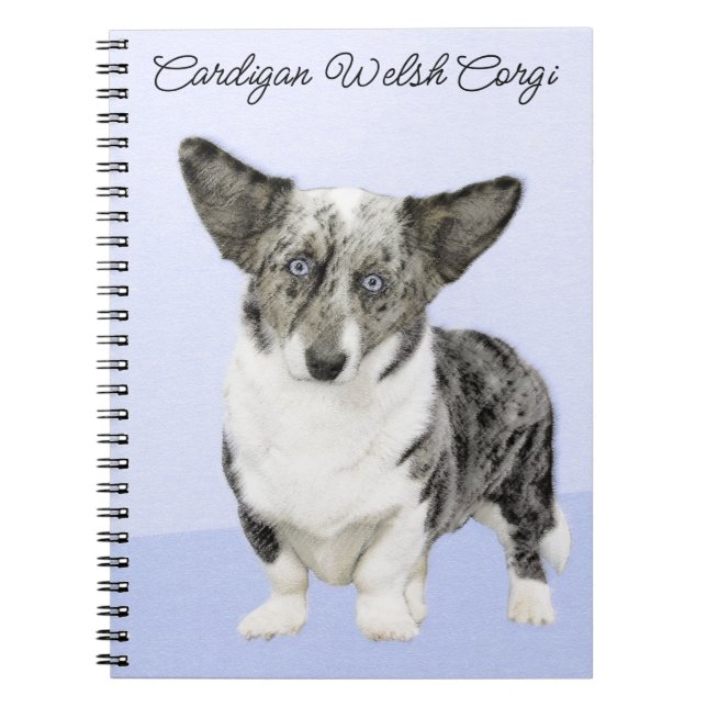 Cardigan Welsh Corgi Painting - Original Dog Art Notizblock (Vorderseite)