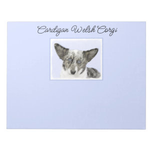 Cardigan Welsh Corgi Painting - Original Dog Art Notizblock