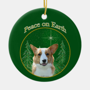 Cardigan Welsh Corgi Peace Keramik Ornament