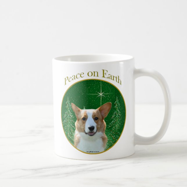 Cardigan Welsh Corgi Peace Tasse (Rechts)