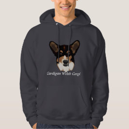 Cardigan Welsh Corgi Portrait Hoodie