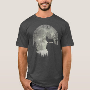 Cardigan Welsh Corgi und Moon Halloween T-Shirt