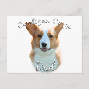 Cardigan Welsh Corgi Vater 2 Postkarte