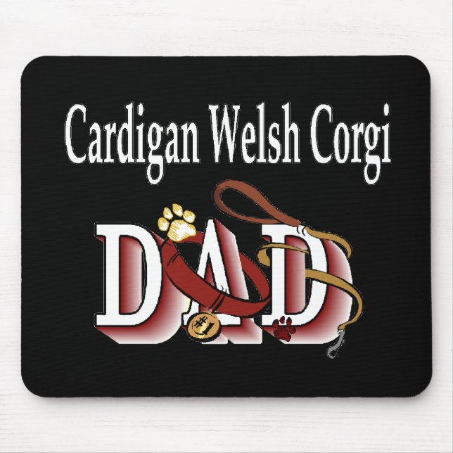 Cardigan Welsh Corgi VATER Geschenke Mousepad (Vorne)