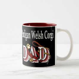 Cardigan Welsh Corgi VATER Geschenke Zweifarbige Tasse